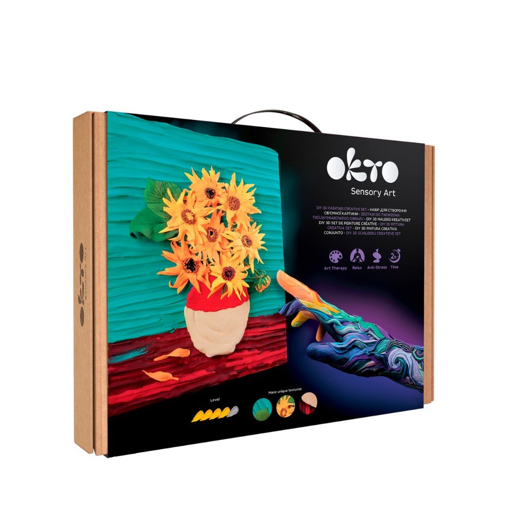 Set DIY Arte Sensorial 3D Girasoles OKTO