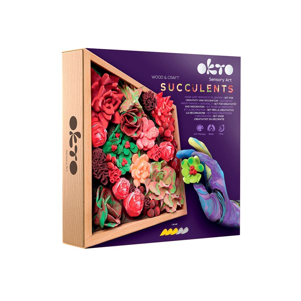 Set Madera DIY Suculentas Passion OKTO