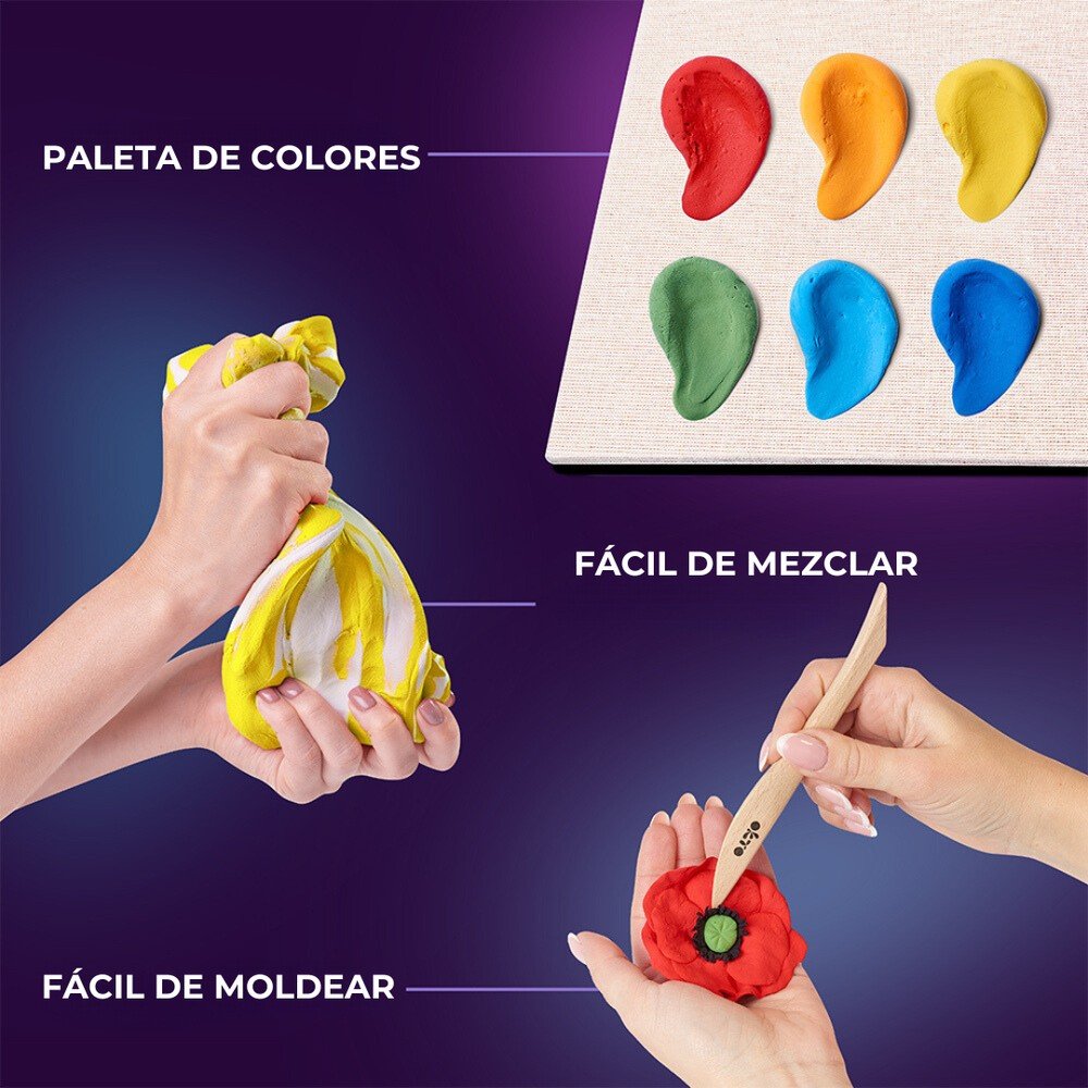 Set Madera DIY Flores Freedom OKTO