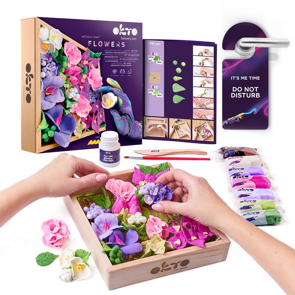 Set Madera DIY Flores Inspiration Okto