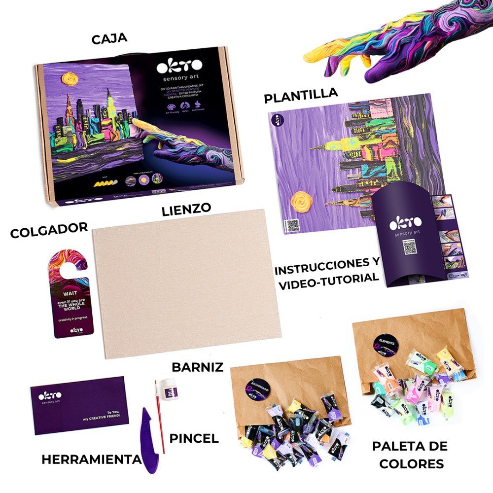 Set DIY Arte Sensorial 3D Nueva York Okto