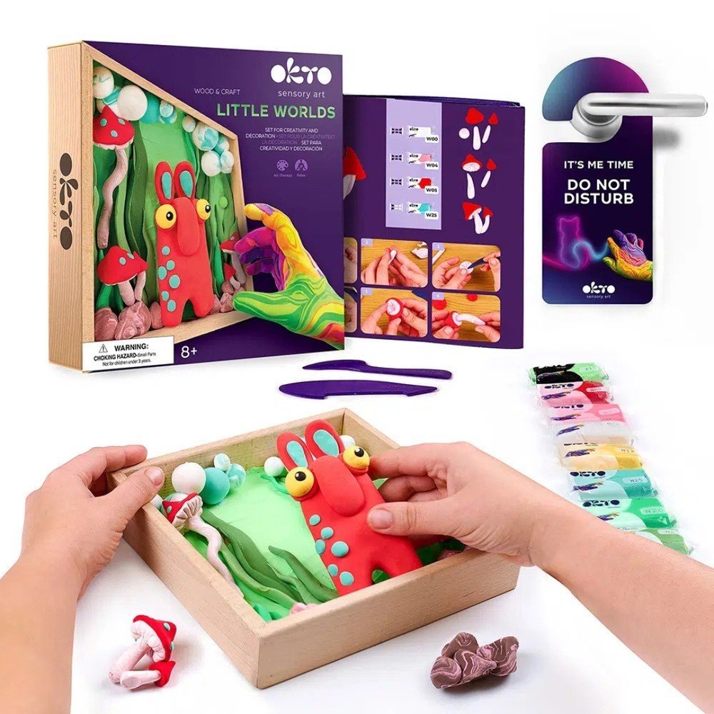 Kit DIY Air Clay Little Worlds Mommy Troll - OKYO