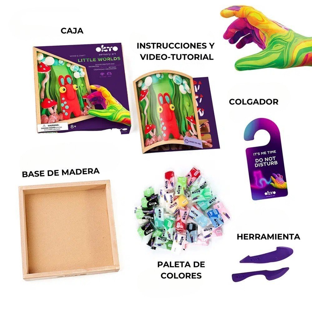 Kit DIY Air Clay Little Worlds Mommy Troll - OKYO