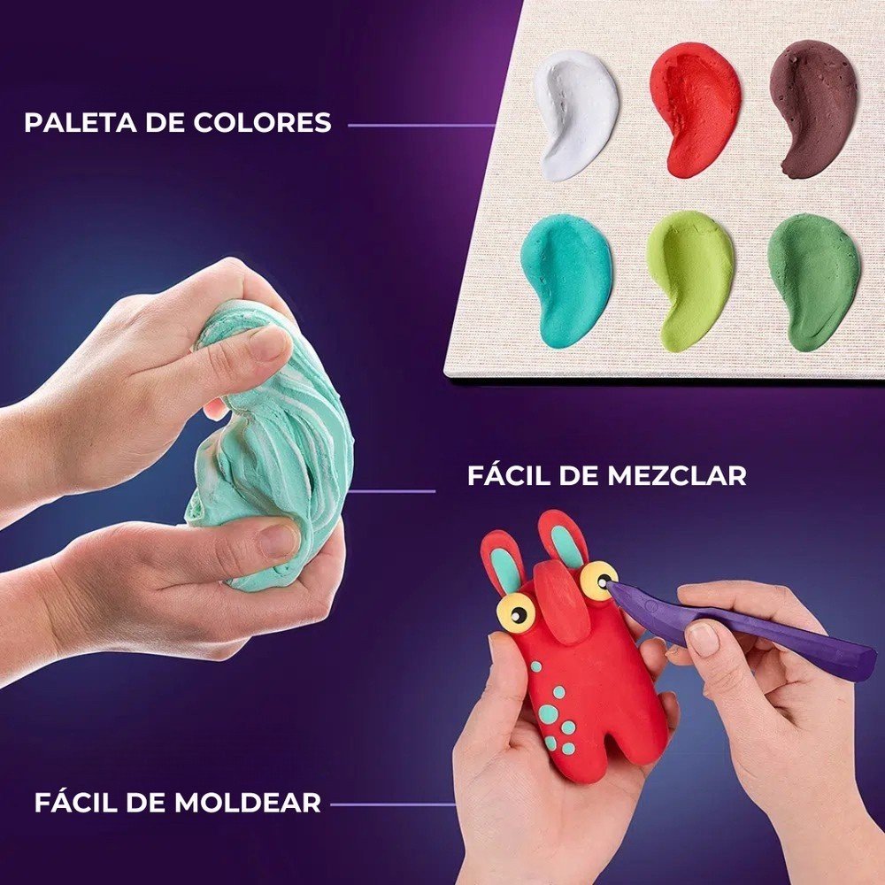 Kit DIY Air Clay Little Worlds Mommy Troll - OKYO
