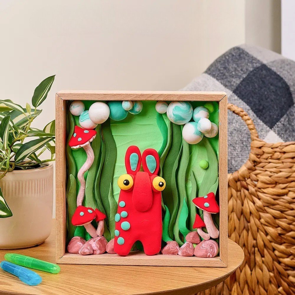 Kit DIY Air Clay Little Worlds Mommy Troll - OKYO