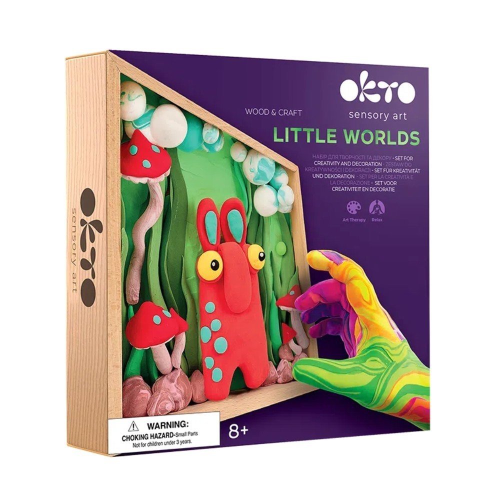Kit DIY Air Clay Little Worlds Mommy Troll - OKYO