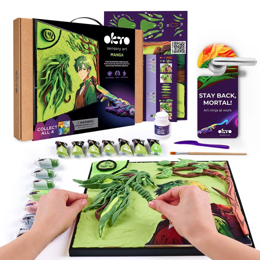 Set DIY Pintura 3D Tierra Manga OKYO