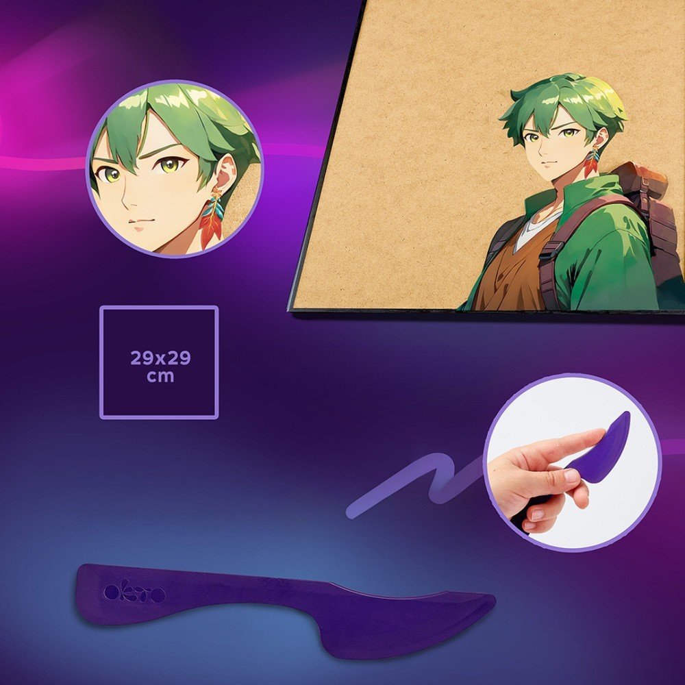 Set DIY Pintura 3D Tierra Manga OKYO