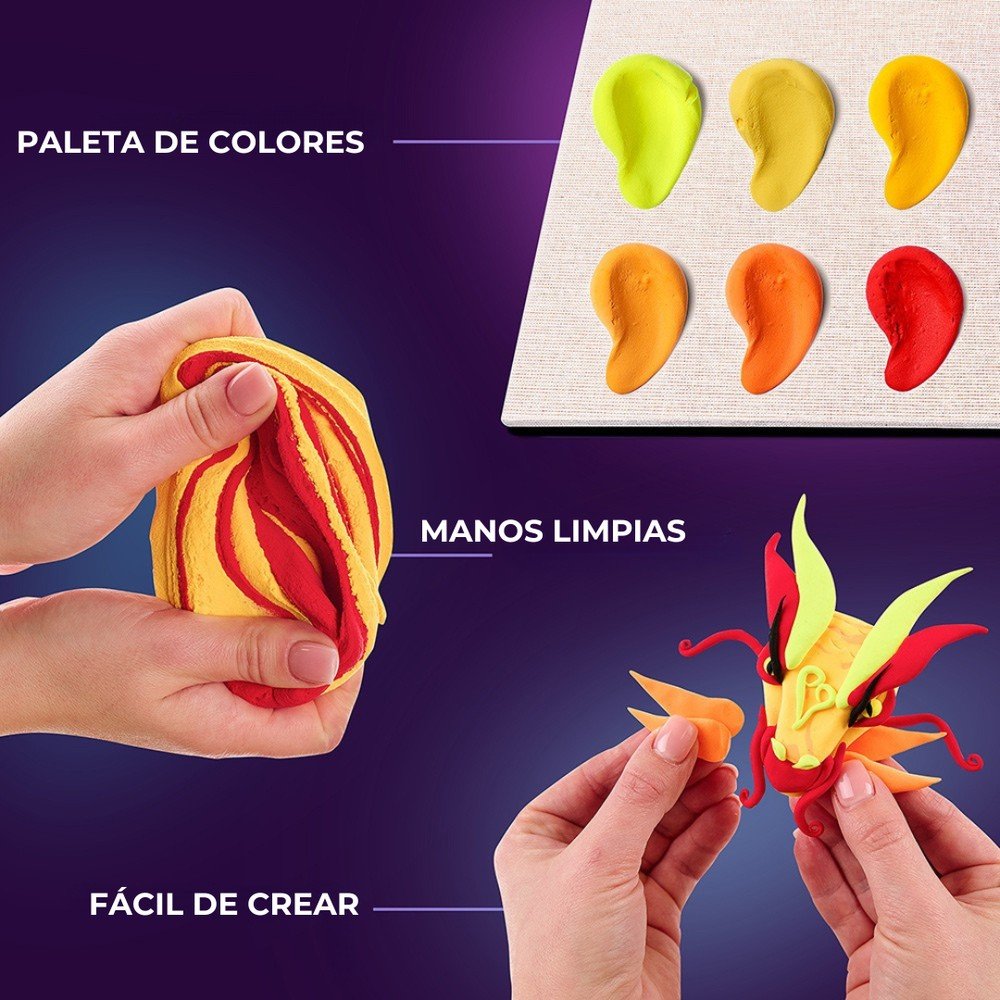 Set DIY pintura 3D Fuego Manga - OKYO