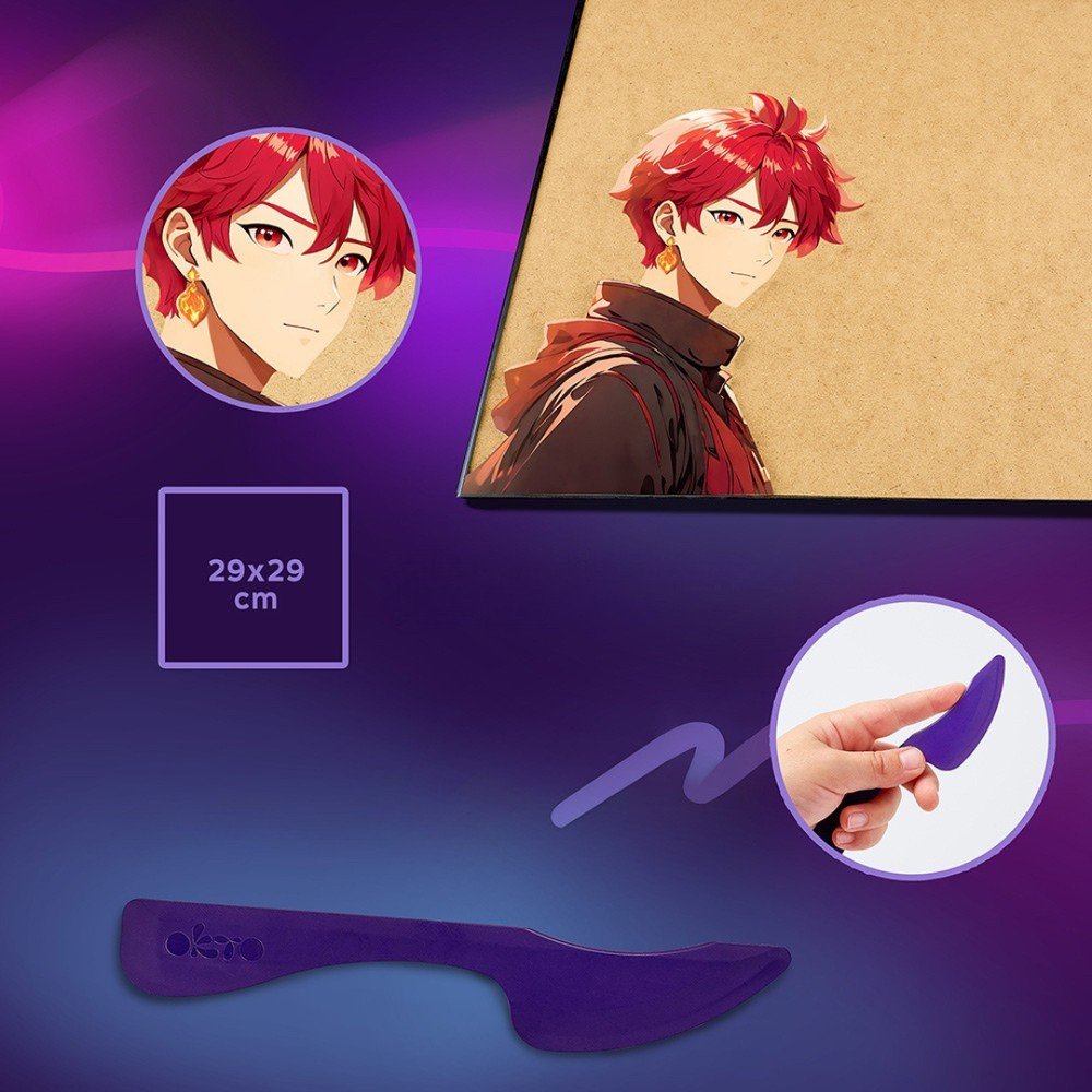 Set DIY pintura 3D Fuego Manga - OKYO