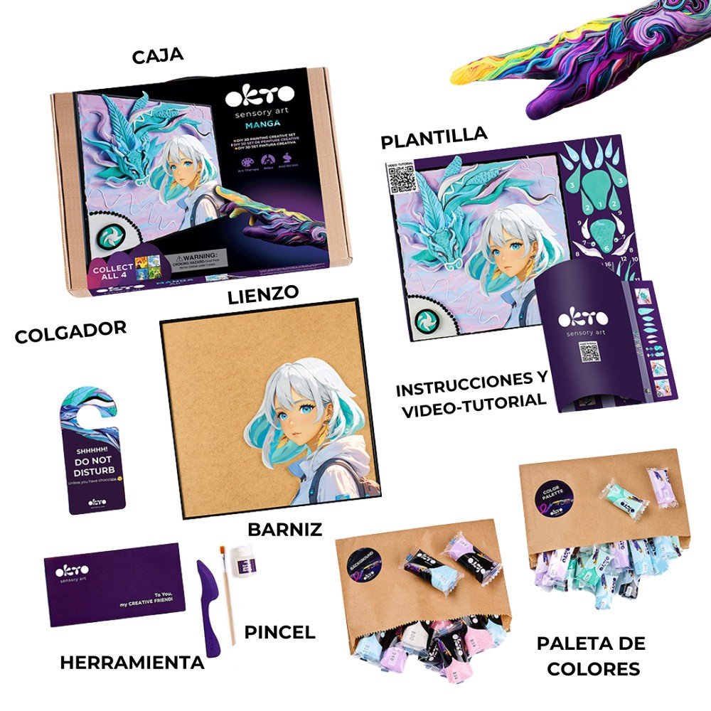Set DIY Pintura 3D Aire Manga - OKYO