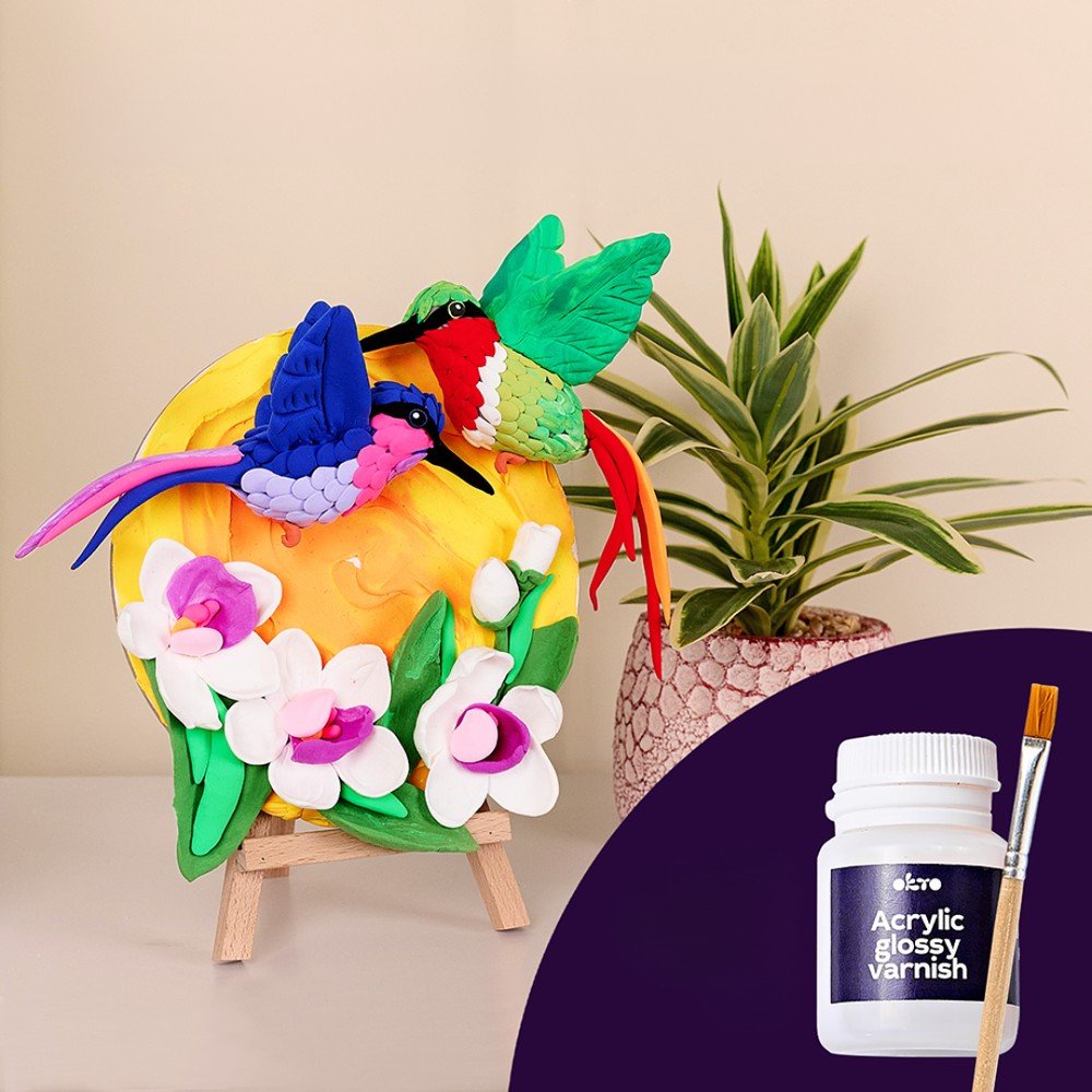 Set DIY Cuadro 3D Colibríes Nature - OKYO