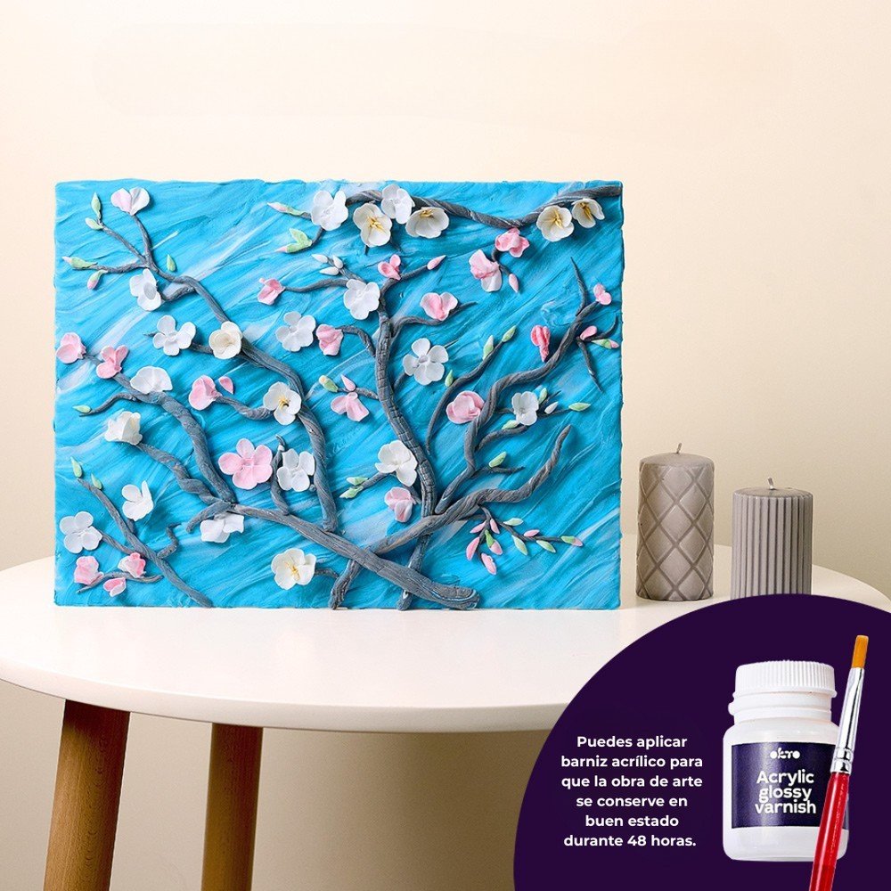 Set DIY Pintura 3D Almendro en Flor OKYO