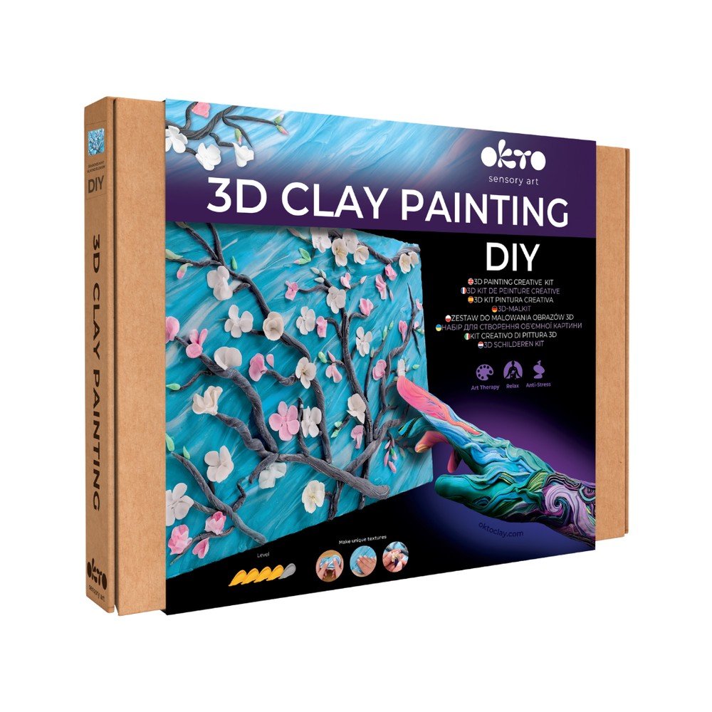 Set DIY Pintura 3D Almendro en Flor OKYO