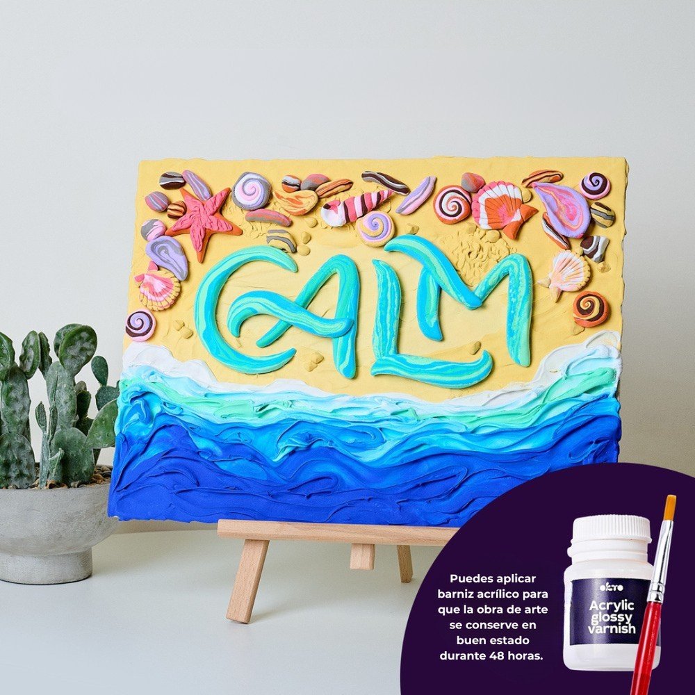 Set DIY Pintura 3D Lettering Calm - OKYO