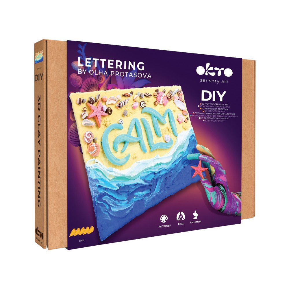 Set DIY Pintura 3D Lettering Calm - OKYO