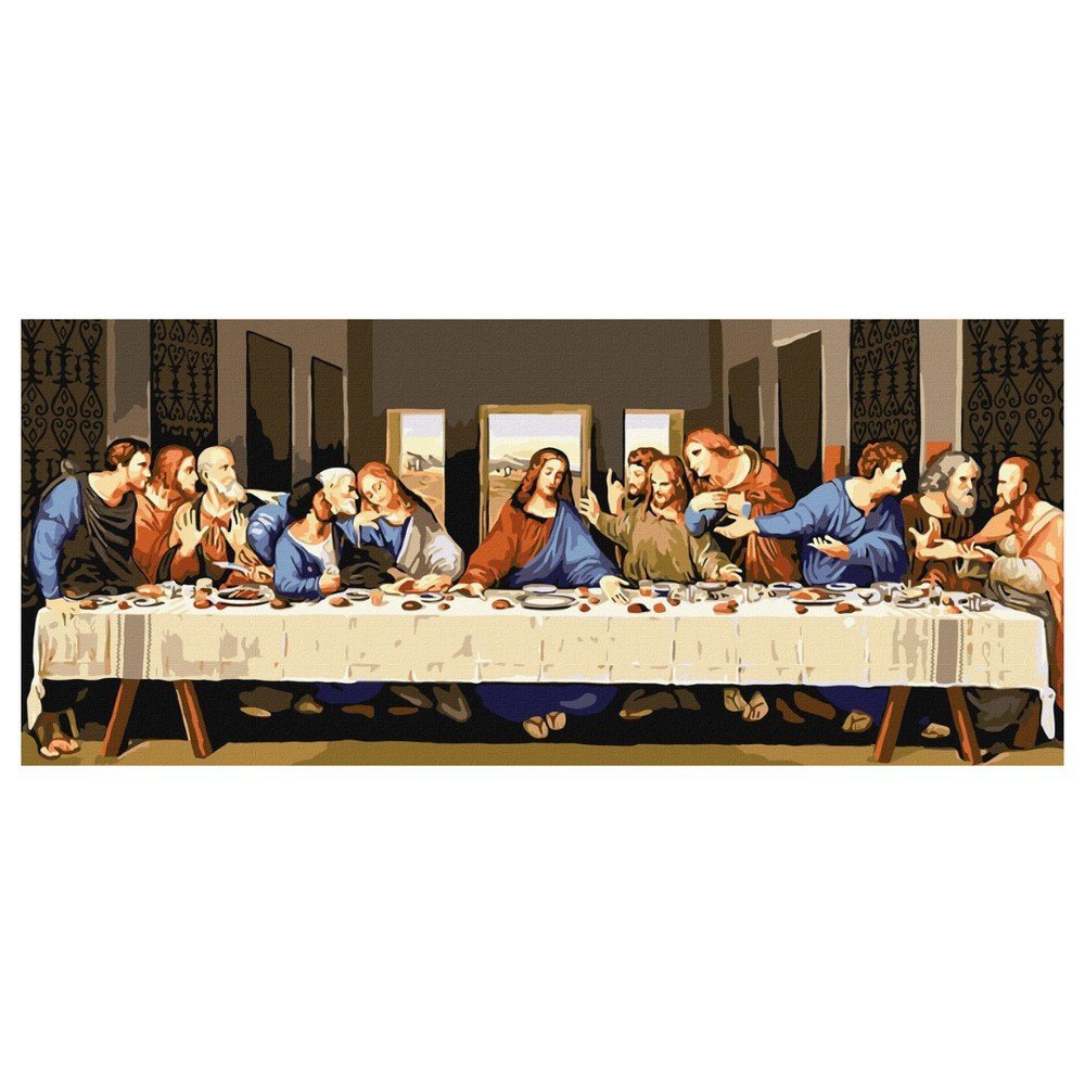 Pintar por números La Última Cena 30x70 cm Ideyka