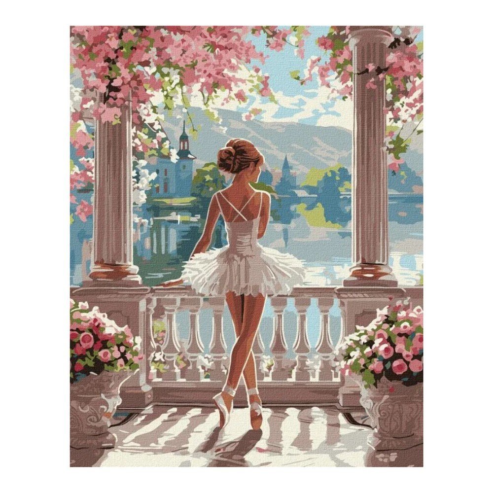 Pintar por números Bailarina Ideyka - Kit completo