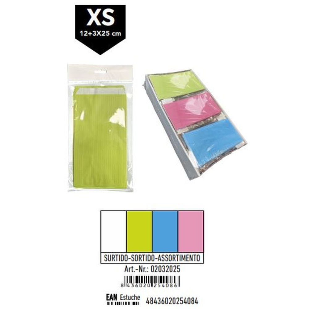 SOBRE KRAFT SURTIDOS XS BLANCO PISTACHO CELESTE ROSA 12U | 432 UNIDADES | (ANDINA) Imagen principal del producto