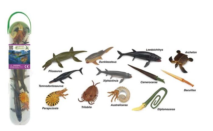 Box Figuras Mini Prehistóricos Marinos DEQUBE Imagen principal del producto