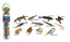 Box Figuras Mini Prehistóricos Marinos DEQUBE