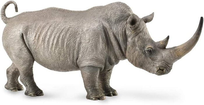 Figura Rinoceronte Blanco DEQUBE Juguete de plástico