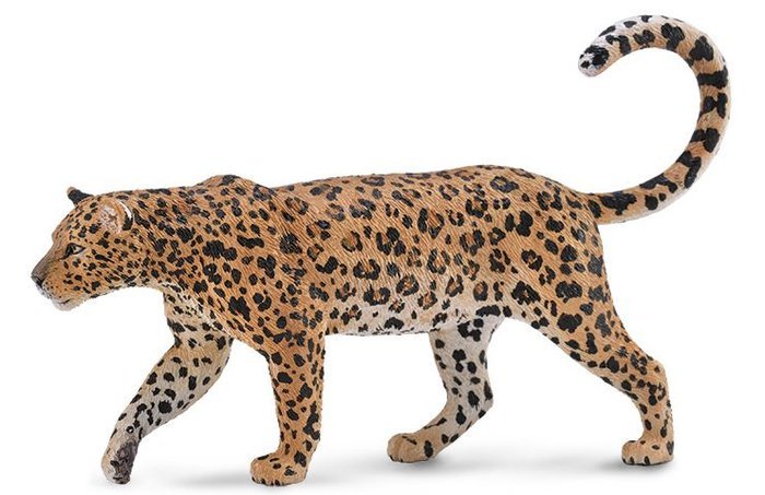Figura Leopardo Africano Marca Deqube Juguete de Plástico