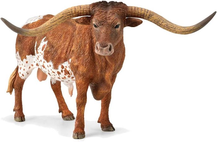 Figura Toro Texano Cuernos Largos DEQUBE