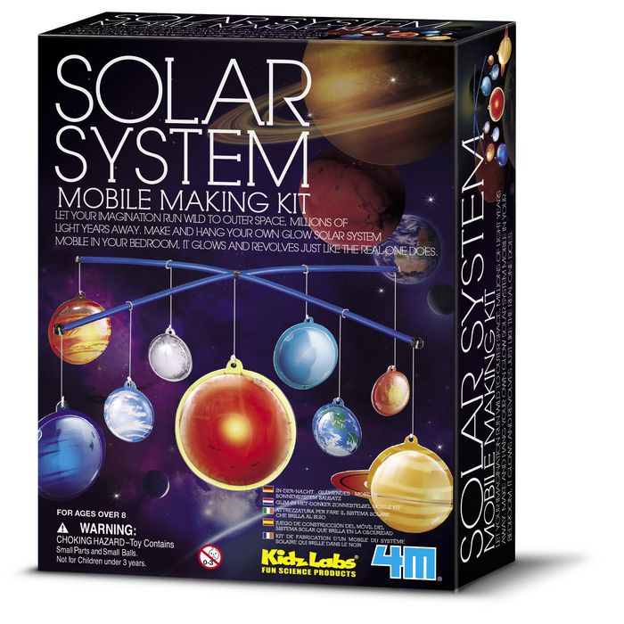 Juego 4M Kidz Labs Glow Solar System Mobile Making Ki marca 4M Imagen principal del producto