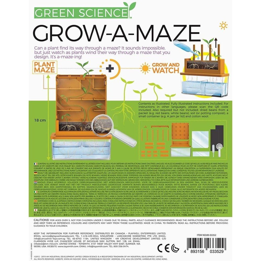Juego Science Haz crecer tus plantas en el laberinto 4M