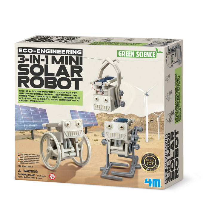 JUEGO 4M ECO ENGINEERING 3 IN 1 MINI SOLAR ROBOT | 4M | 1 UNIDAD | 4893156033772