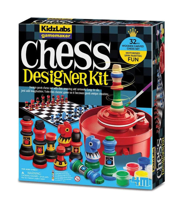 Juego Kidzlabs Diseña Tu Ajedrez Marca 4M