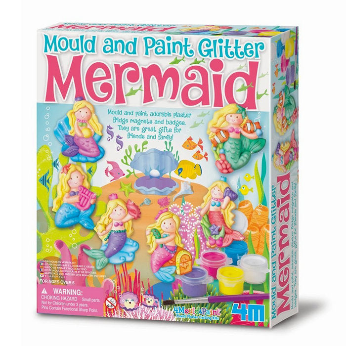 JUEGO 4M MOULD & PAINT GLITTER MERMAID | 4M | 1 UNIDAD | 4893156035264