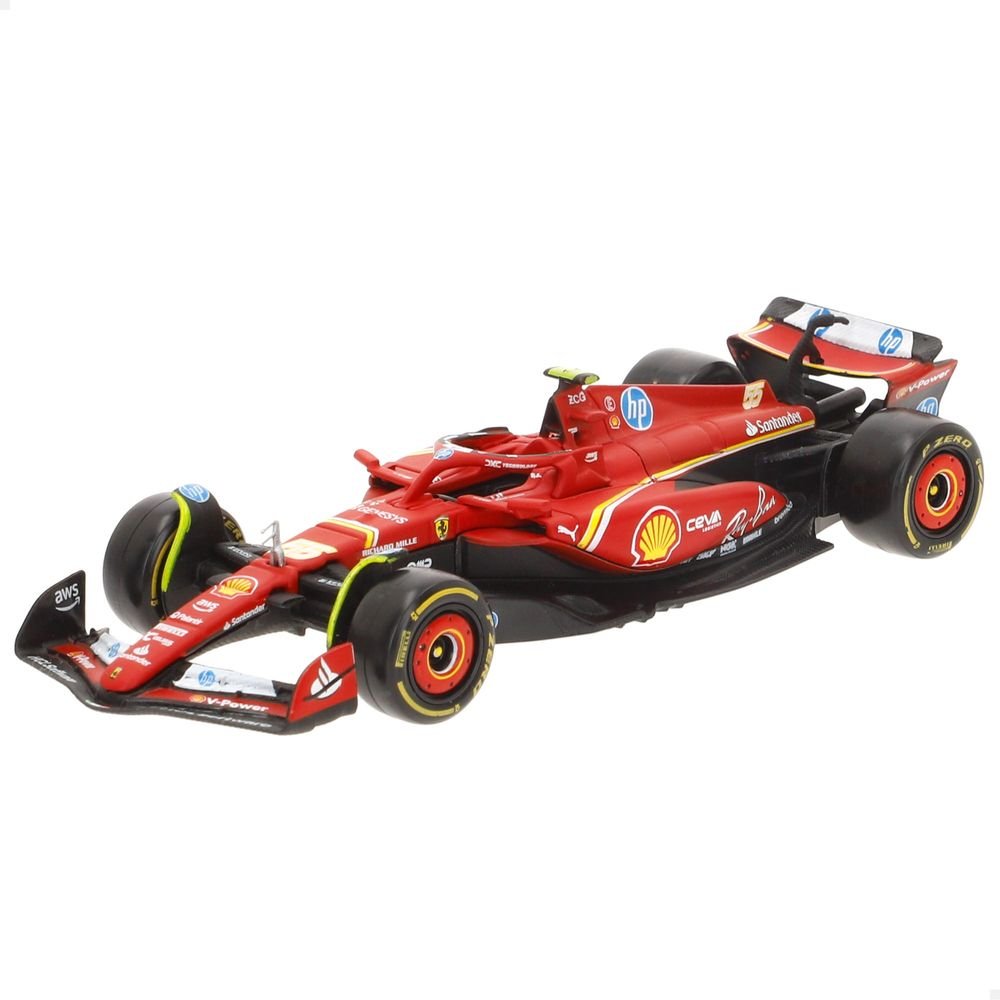 Coche Metal 1:43 F1 2024 Ferrari Carlos Sainz Burago Marca