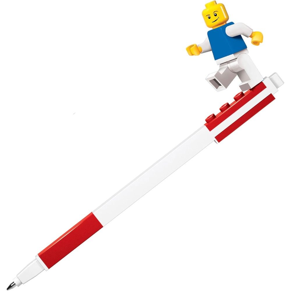 Bolígrafo Lego Rojo con Figura Marca Lego