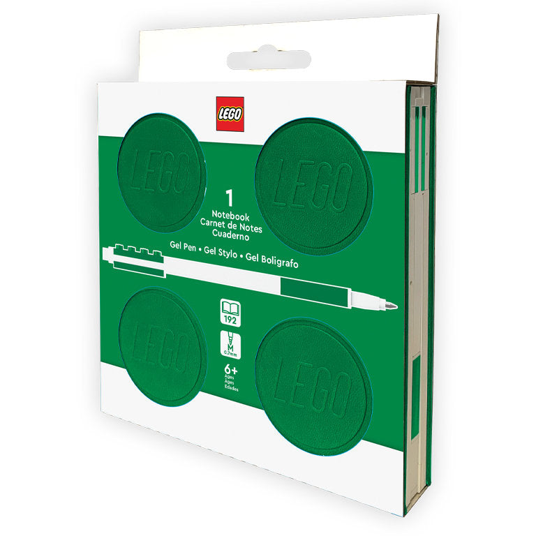 CUADERNO LEGO CON BOLIGRAFO VERDE | LEGO | 1 UNIDAD | 4895028535667
