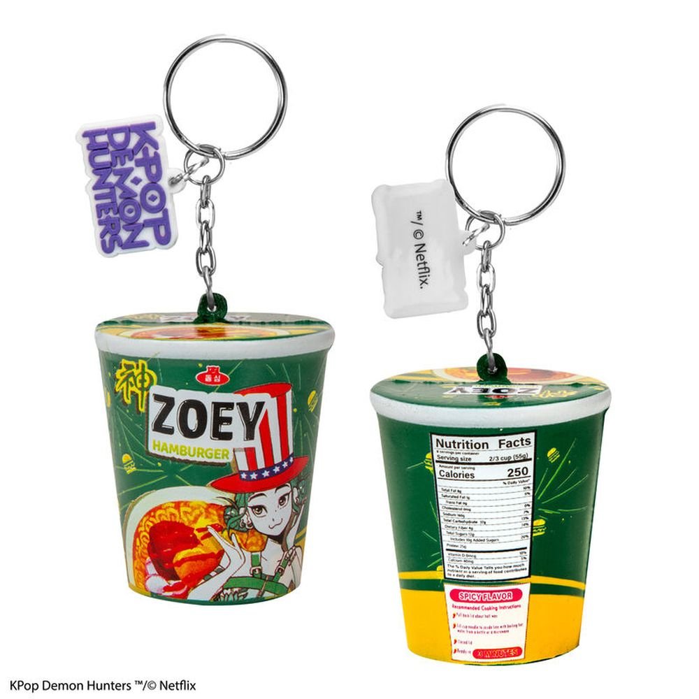 Llavero Squishy Zoey Hamburger Noodles K-pop Demon Hunters CINEREPLICAS R Imagen principal del producto