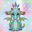 DIAMOND DOTZ ARIEL THE BABY DRAGON | DIAMOND DOTZ MADNESSTOYS | 1 UNIDAD | 4895225918737