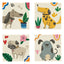 Diamond Dotz Set 4 Cuadros Perritos Pintar con Diamantes Marca Madnesstoys