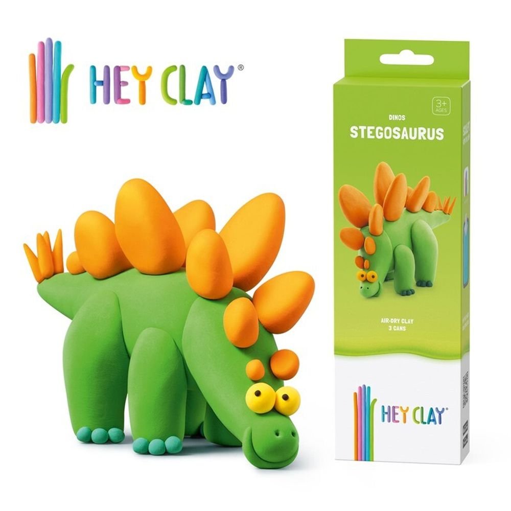 JUEGO HEY CLAY ESTEGOSAURIO (3 BOTES) | 1 UNIDADES | (LUDILO) Imagen principal del producto