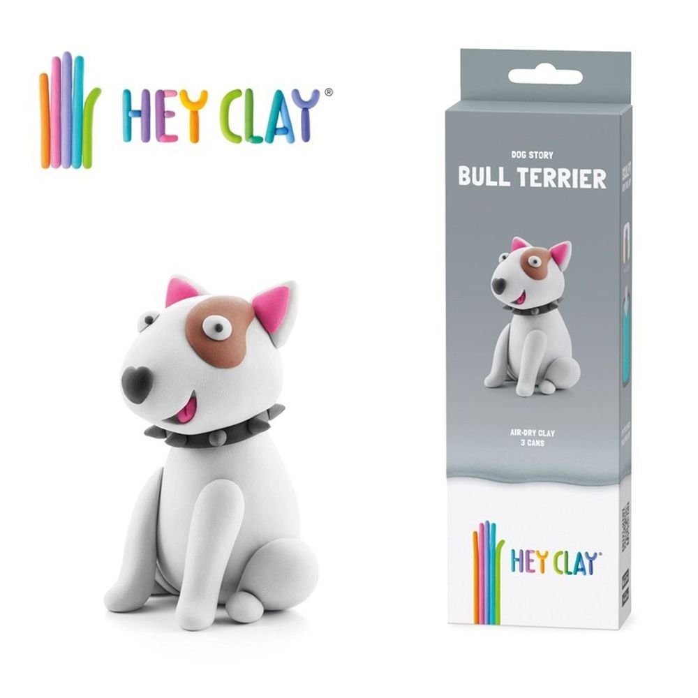 JUEGO HEY CLAY BULL TERRIER (3 BOTES) | 1 UNIDADES | (LUDILO)