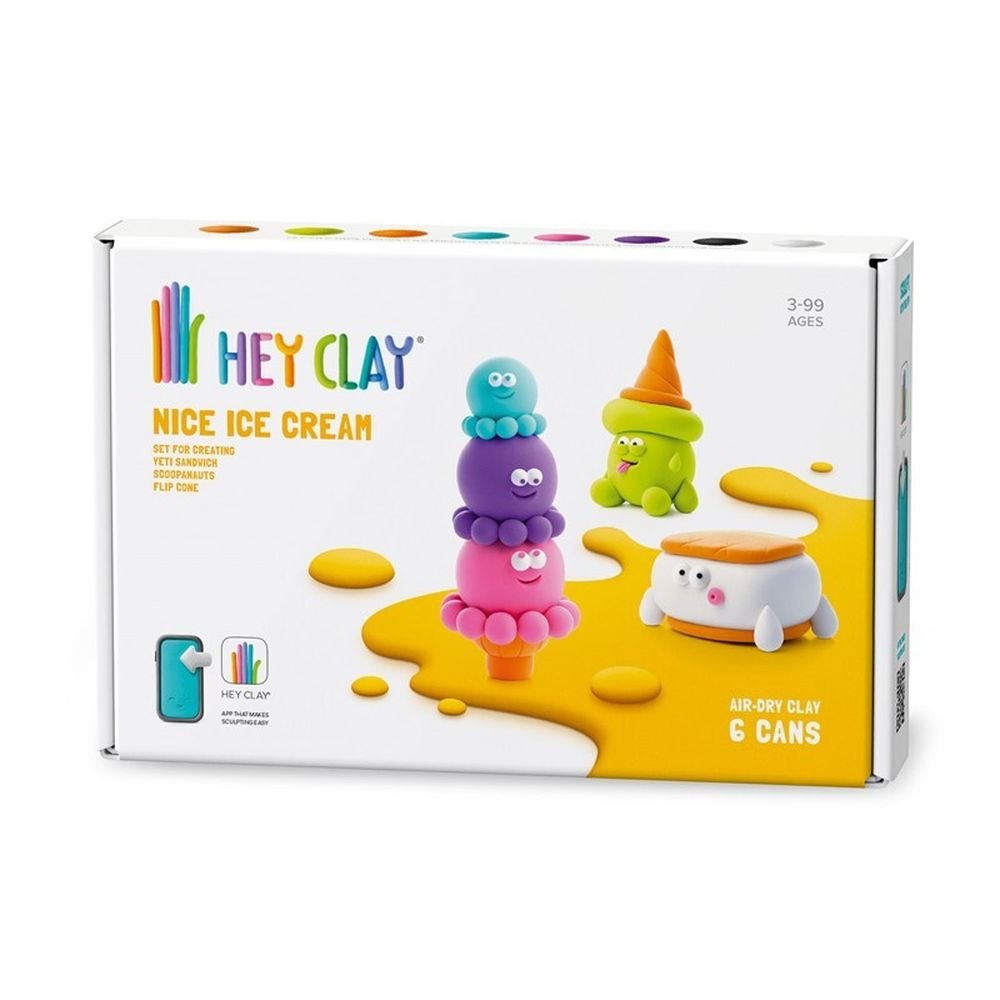 JUEGO HEY CLAY SET HELADOS 3 FIGURAS (6 BOTES) | 1 UNIDADES | (LUDILO) Imagen principal del producto