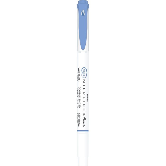 Rotulador Zebra Mildliner Doble Punta Pincel Azul Oscuro | Zebra Pen | Pack 10 Unidades Imagen principal del producto