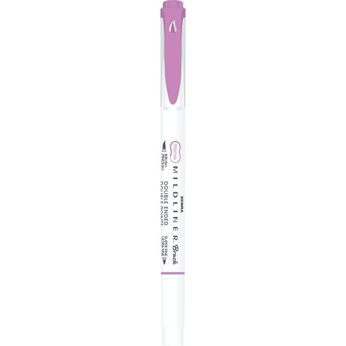 Rotulador Zebra Mildliner Doble Punta Pincel Warm Magenta | Zebra Pen | Pack 10 Unidades