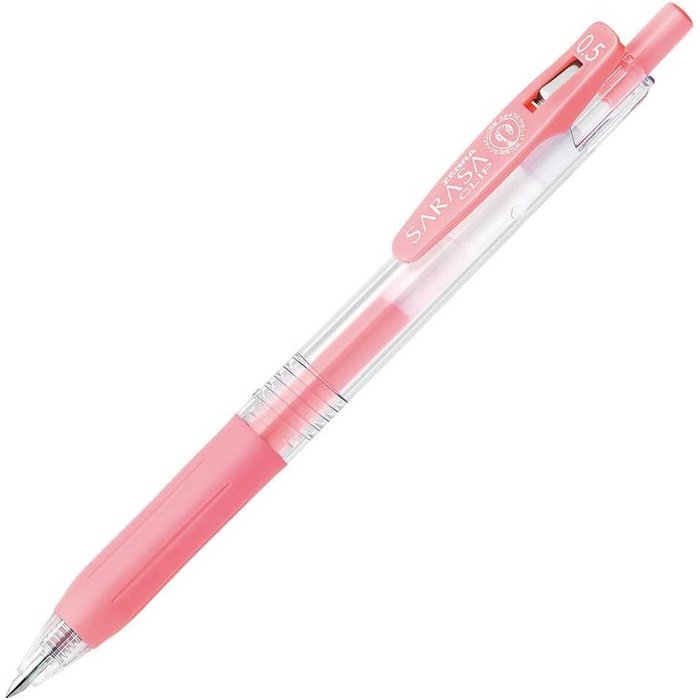 BOLIGRAFO ZEBRA SARASA GEL CLIP 0,5 MILK ROJO | 10 UNIDADES | (ZEBRA PEN)
