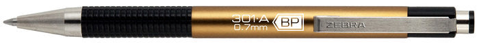 Boligrafo Zebra 301A Retractable 0,7 Dorado