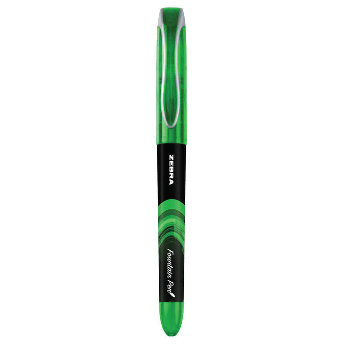 PLUMA ZEBRA DESECHABLE VERDE | 12 UNIDADES | (ZEBRA PEN)
