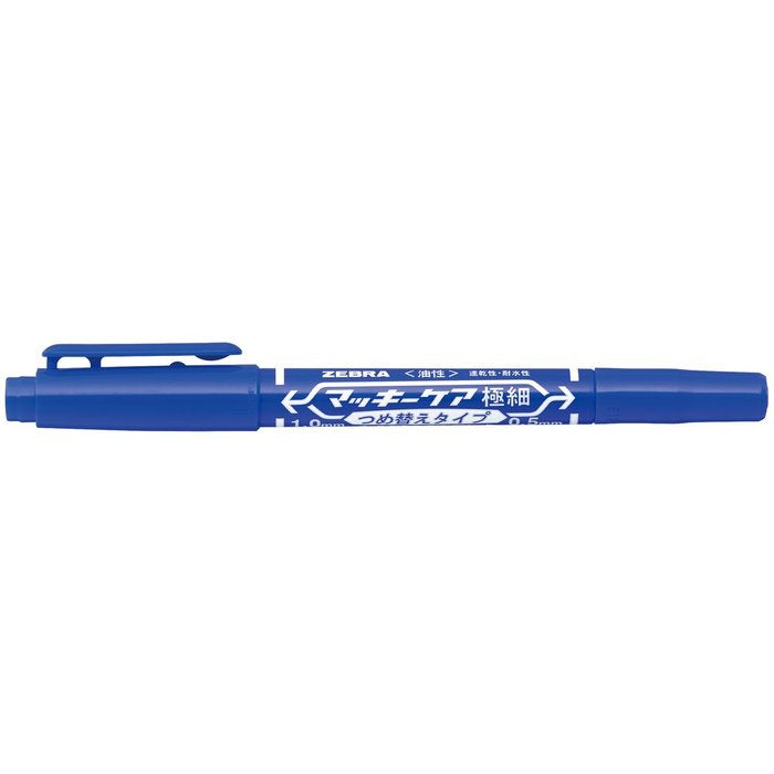Rotulador Zebra Mckie Care Permanente Doble Extra Fino Azul | Zebra Pen | Pack 10 Unidades Imagen principal del producto
