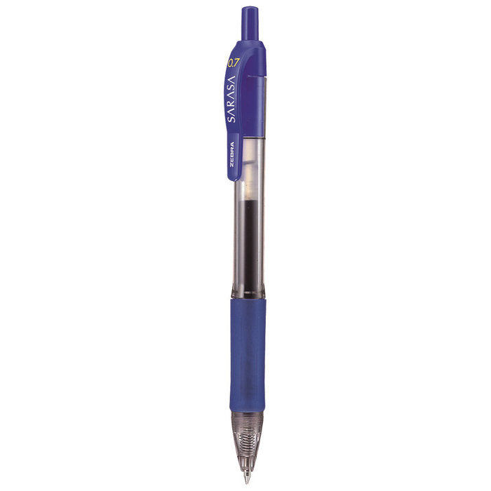 BOLIGRAFO ZEBRA SARASA GEL RETRACTABLE 0,7 AZUL | 12 UNIDADES | (ZEBRA PEN) Imagen principal del producto