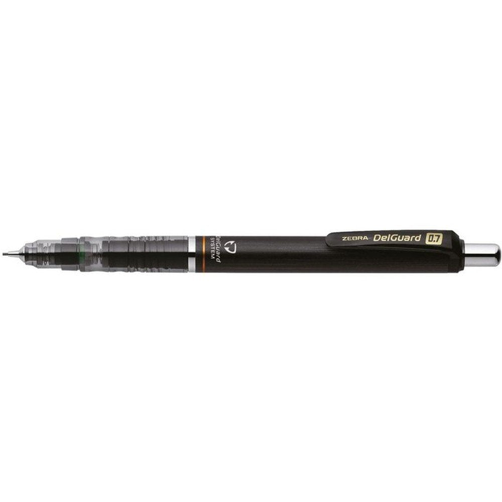 Portaminas Zebra Delguard 0,7 negro 10 unidades